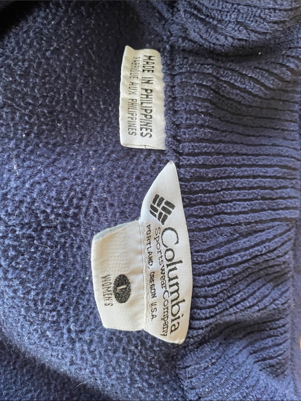 Columbia Navy Full-Zip Fleece Jacket - Picture 2 of 3